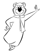 yogi die beer Online Coloring